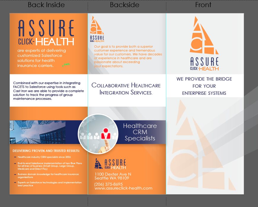 Assure Health tri-fold brochure