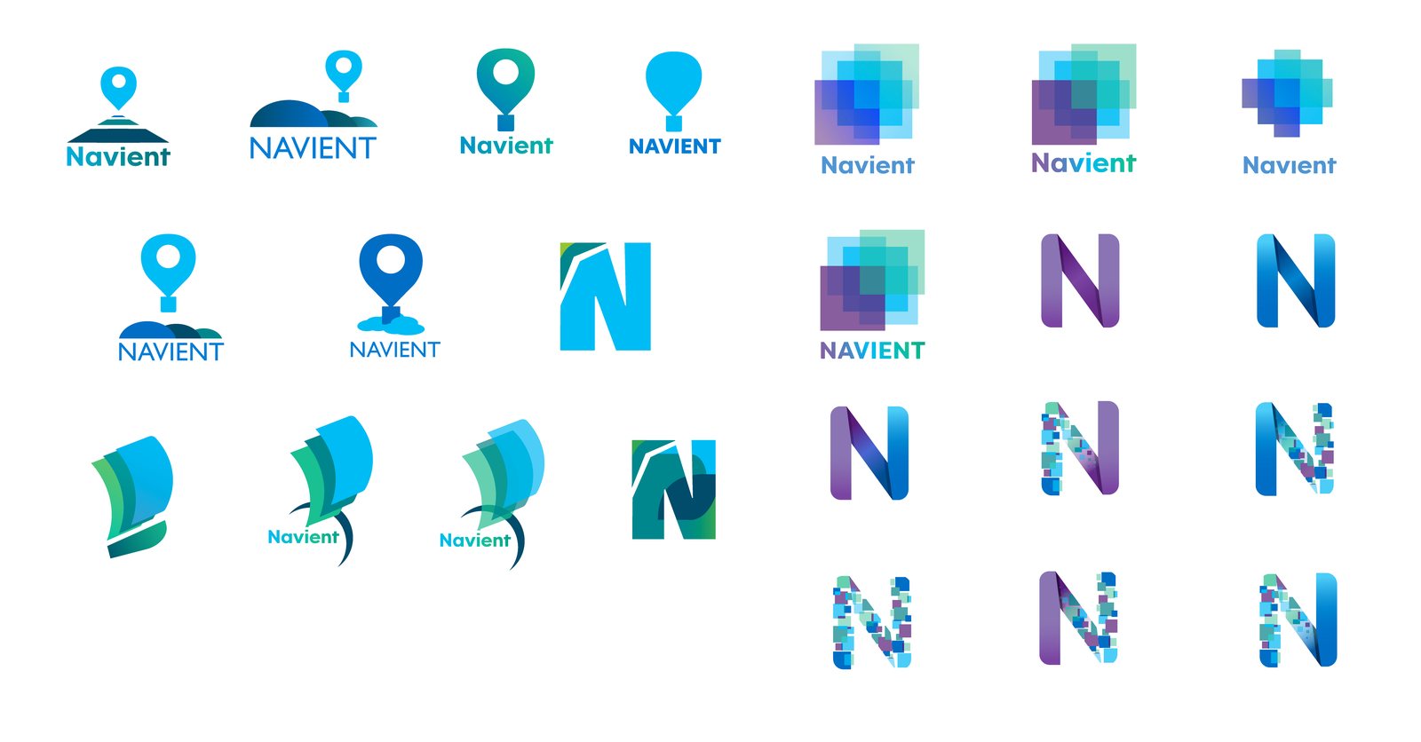 Navient logo concept sheet