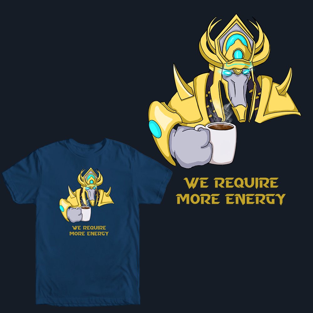 We Require More Energy t-shirt design