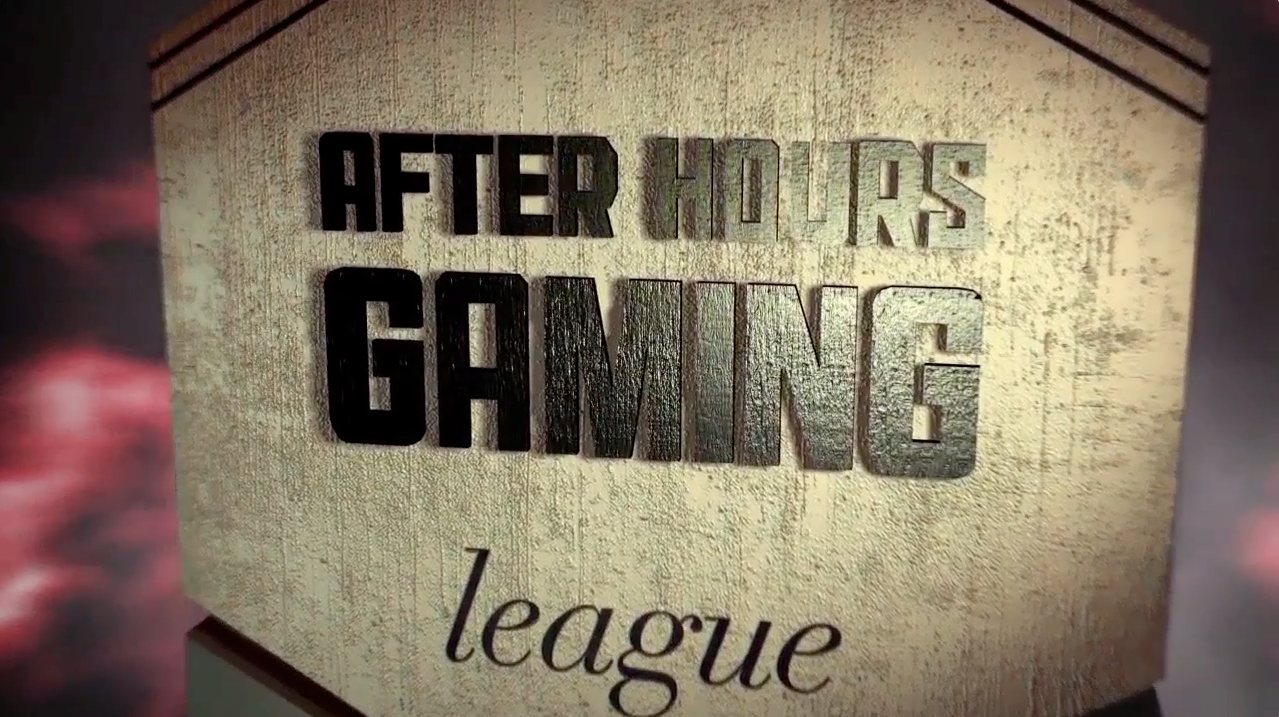 After Hours Gaming League 3D title render