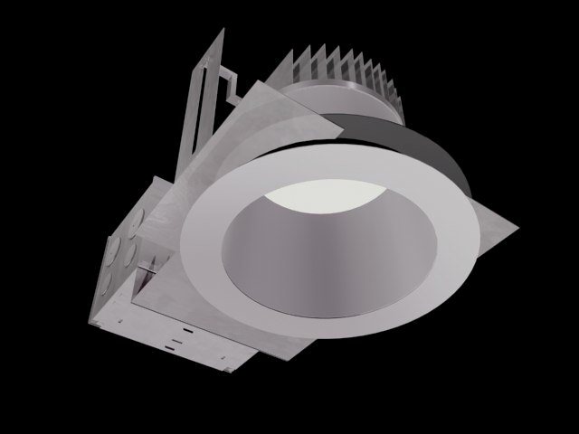 3d model of a recessed light trim