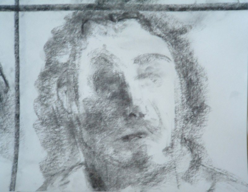Charcoal face study