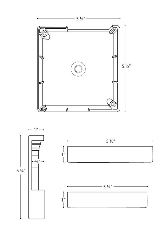 Track limiter technical drawing