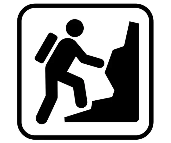 Animated climber icon